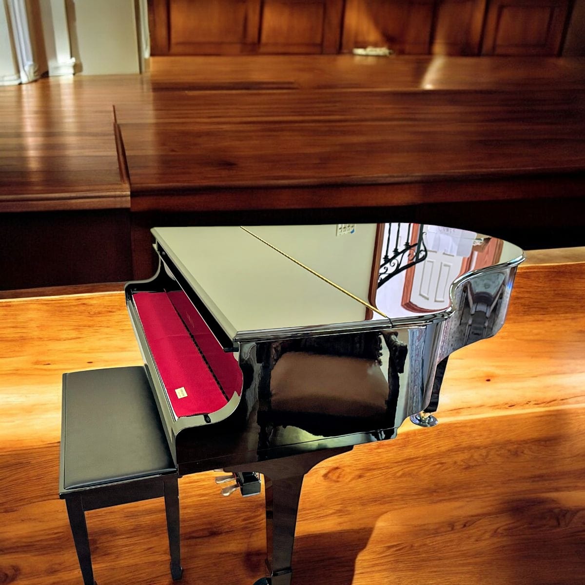 Yamaha C2 Conservatory Grand Piano | 5'8" Polished Ebony | Made in Japan 2002 | Serial #5982935 | With Bench